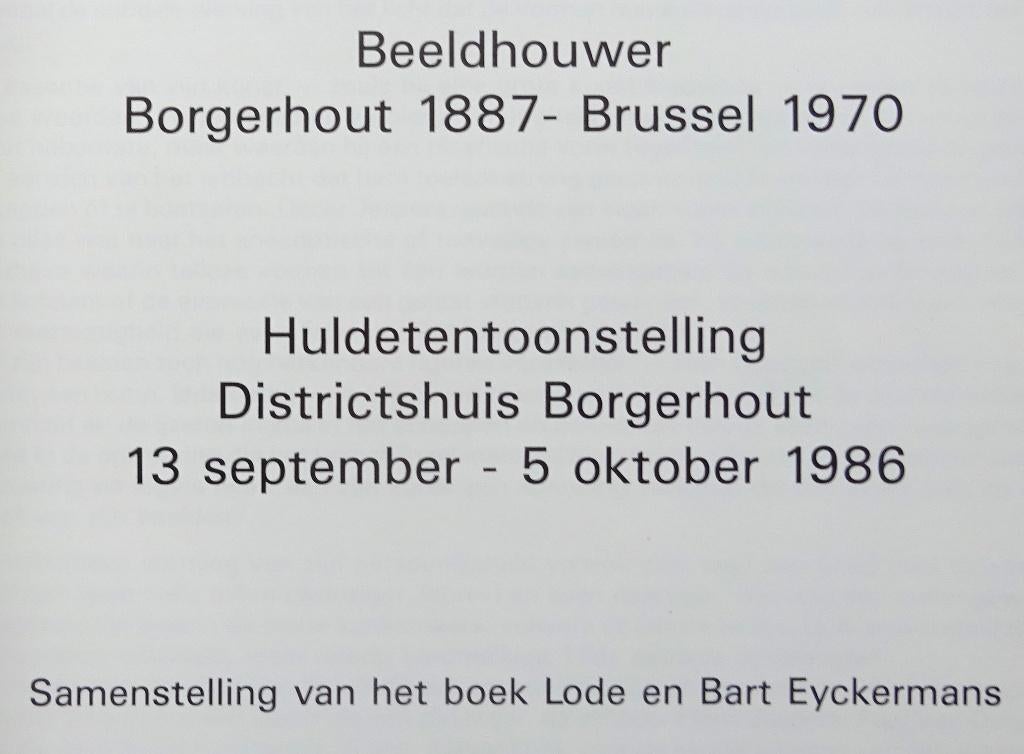 Oscar Jespers, 1986 Huldetentoonstelling Borgerhout, Ophalen of Verzenden, Gelezen, Beeldhouwkunst