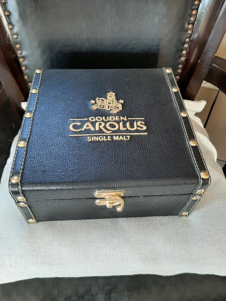 Gouden Carolus Whisky Single Malt in luxe leren koffer, Verzamelen, Ophalen of Verzenden, Nieuw