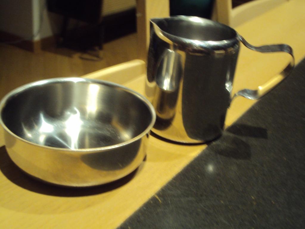 Inoxe retro melkkannetje en suikerpotje, Huis en Inrichting, Keuken | Servies, Ophalen of Verzenden
