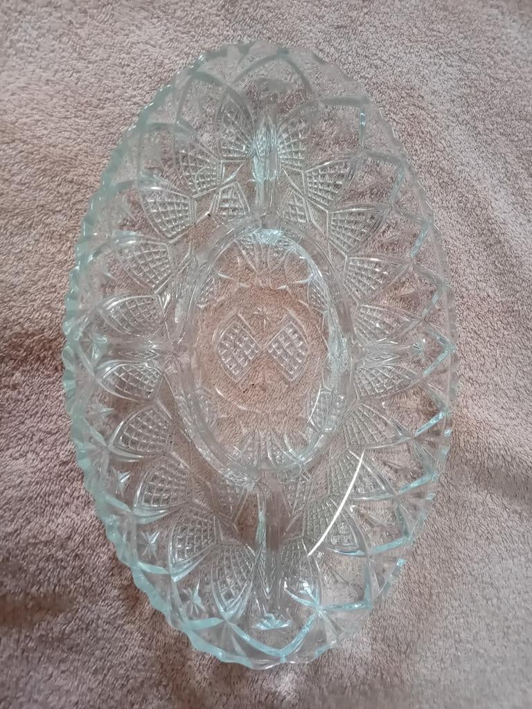 Ancien plat à 5 compartiments pour l'apéritif, Enlèvement ou Envoi