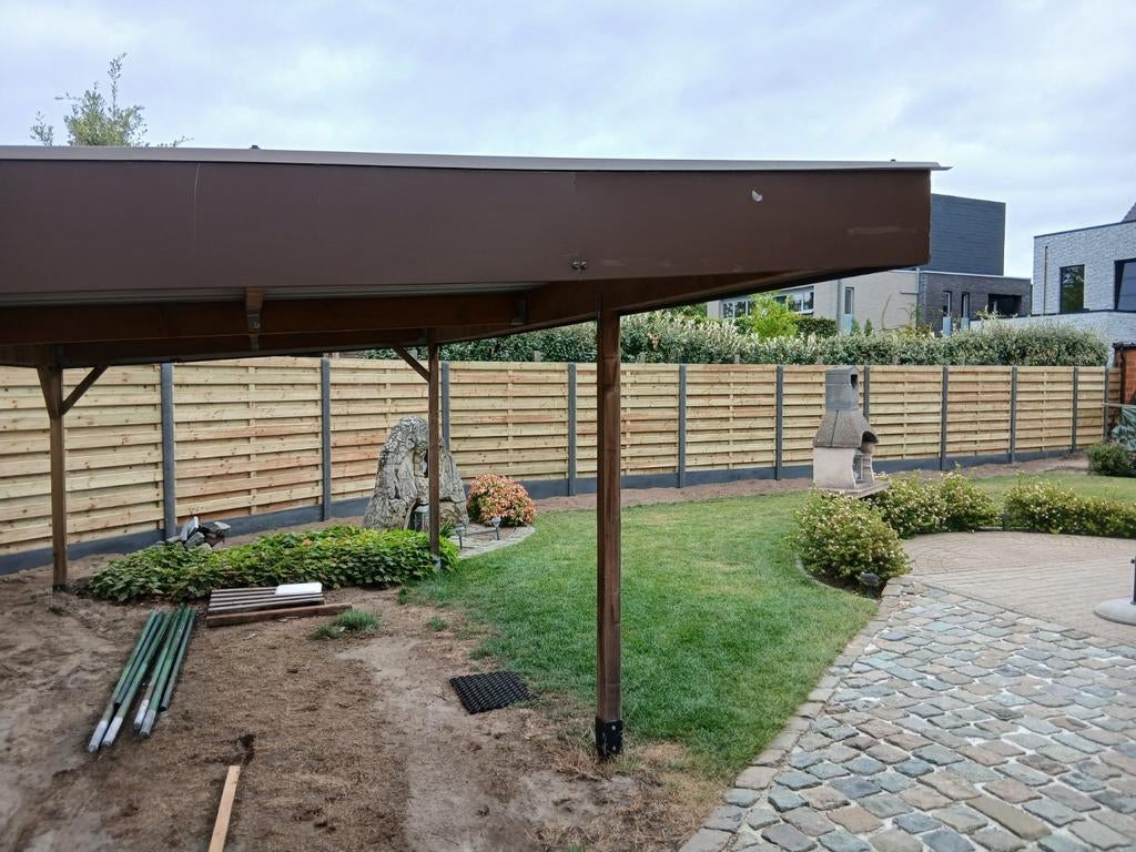 Tuinschermen afsluiting, Ophalen