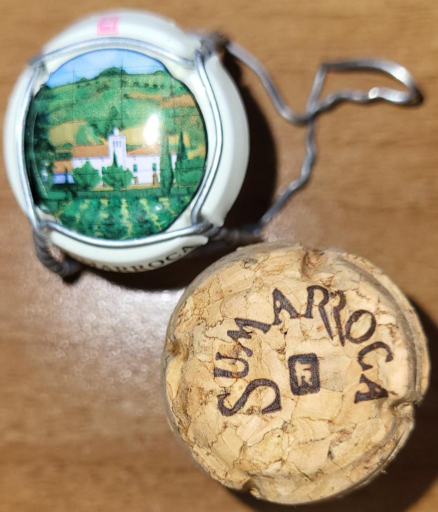 Capsule&bouchon Cava d'Espagne SUMARROCA polychr.&blanc nr.5, Ophalen of Verzenden, Nieuw, Spanje, Overige typen