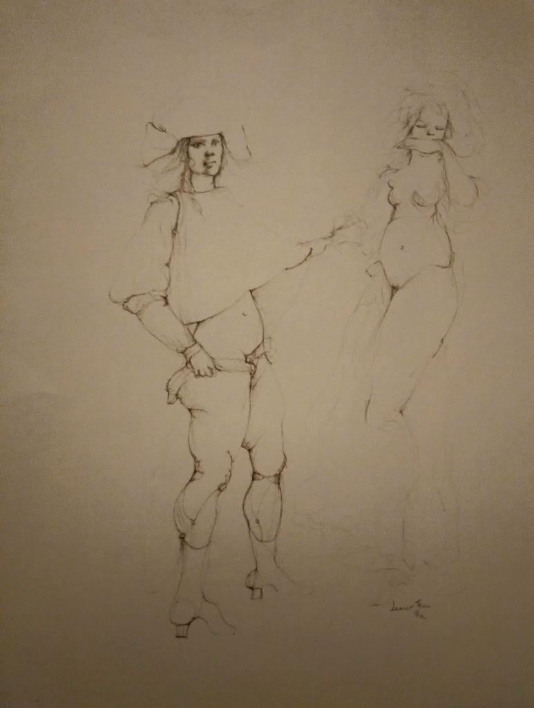 Léonor Fini.  Erotisme et fantasmagorie. Planche signée, Antiquités & Art, Enlèvement ou Envoi
