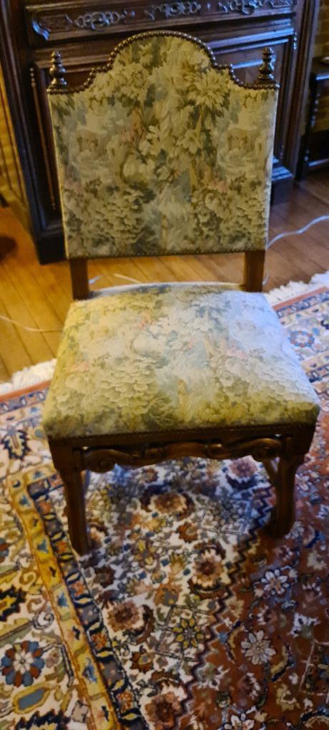 6 massief eiken eetkamerstoelen, Antiek en Kunst, Ophalen