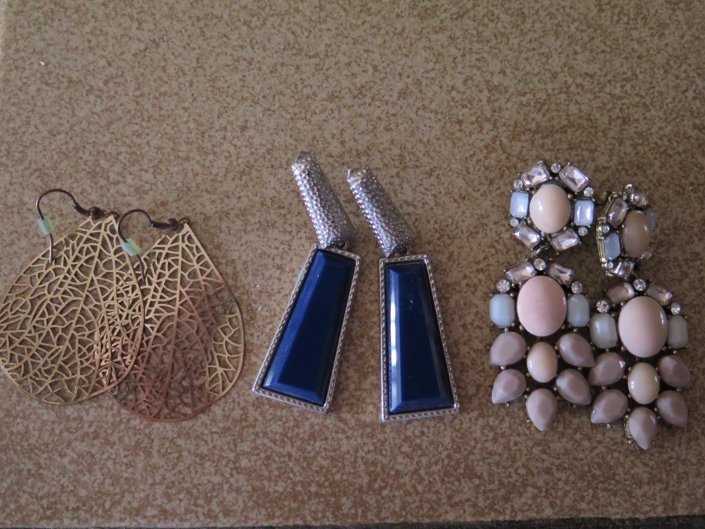 boucles d'oreilles, Enlèvement ou Envoi, Utilisé, Autres matériaux, Pendantes