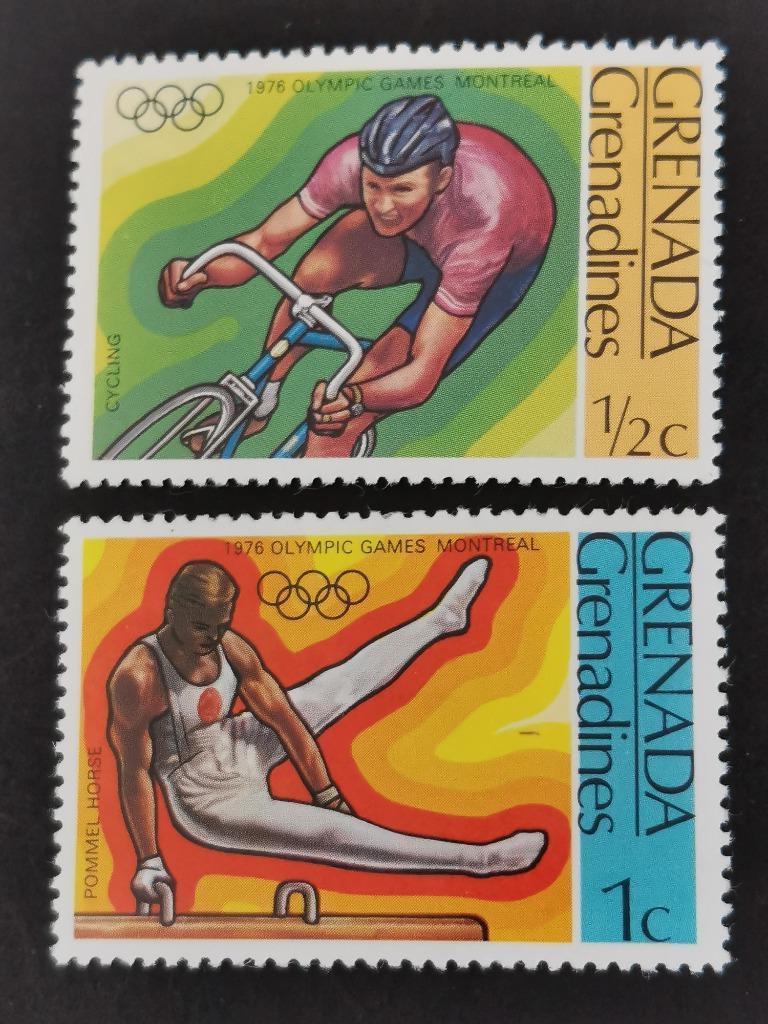 Grenadines (GRE) 1976 - sports - cyclisme, gymnastique *, Enlèvement ou Envoi, Non oblitéré, Amérique du Nord