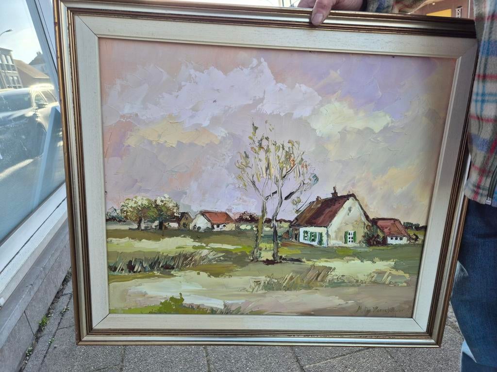 Schilderij gesigneerd door M. De Vleeschouwer., Ophalen