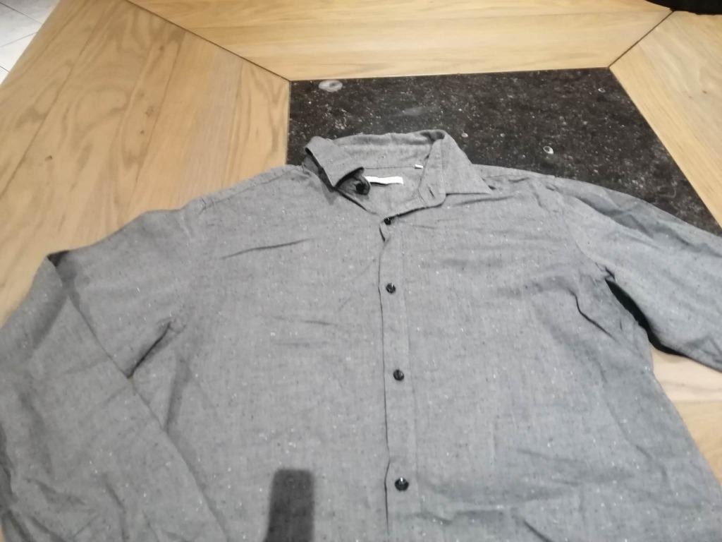 HEMD GRIJS MERK JACK AND JONES - MAAT M, Ophalen of Verzenden, Gedragen, Grijs, Jack & Jones