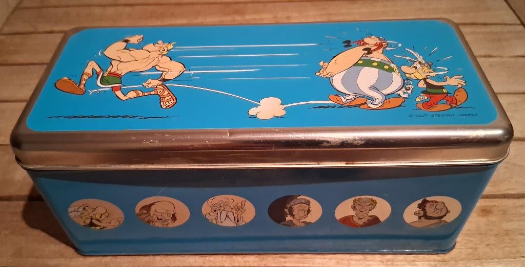 Delacre - blikken doos Asterix & Obélix, Asterix en Obelix, Overige typen, Ophalen of Verzenden, Zo goed als nieuw