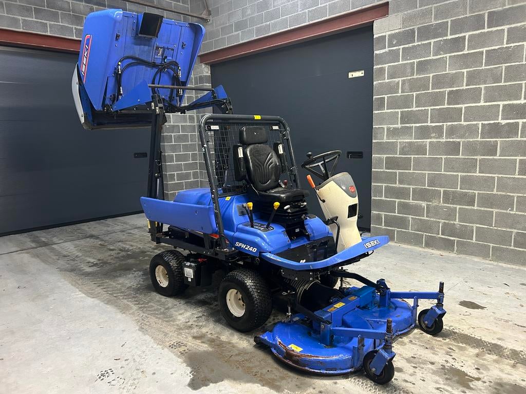 Iseki sfh240 4x4 24cv diesel bac vidange en hauteur, Jardin & Terrasse, Enlèvement ou Envoi, Démarrage électrique, ISEKI, 120 cm ou plus