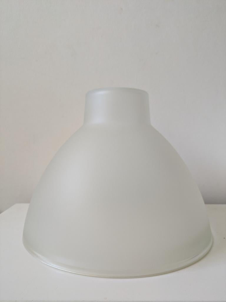 Lampenkap mat glas, Ophalen, Zo goed als nieuw, Wit