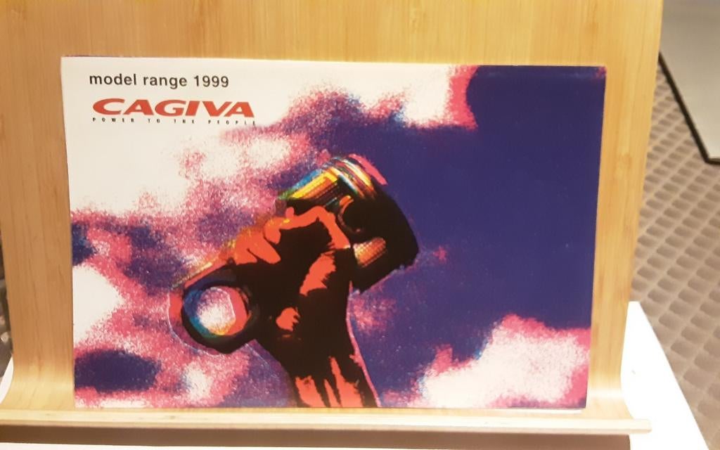 Cagiva gamma brochure, Ophalen of Verzenden, Zo goed als nieuw