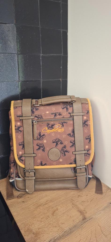 Boekentas Caméléon Dino, Handtassen en Accessoires, Tassen | Schooltassen, Ophalen, Aktetas of Boekentas, 30 tot 40 cm, Gebruikt