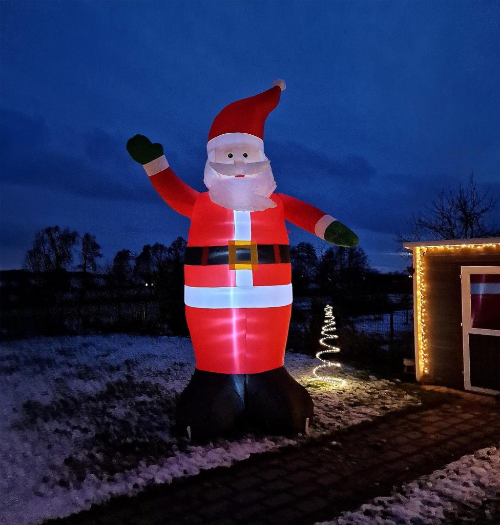 Enorme Kerstman, Zelfopblazend, Met Ledverlichting, 400 cm., Enlèvement ou Envoi, Neuf