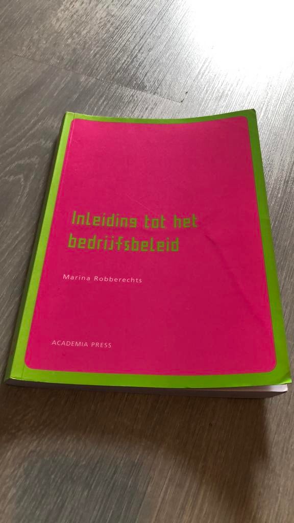 Inleiding tot het bedrijfsbeleid, Ophalen, Gelezen
