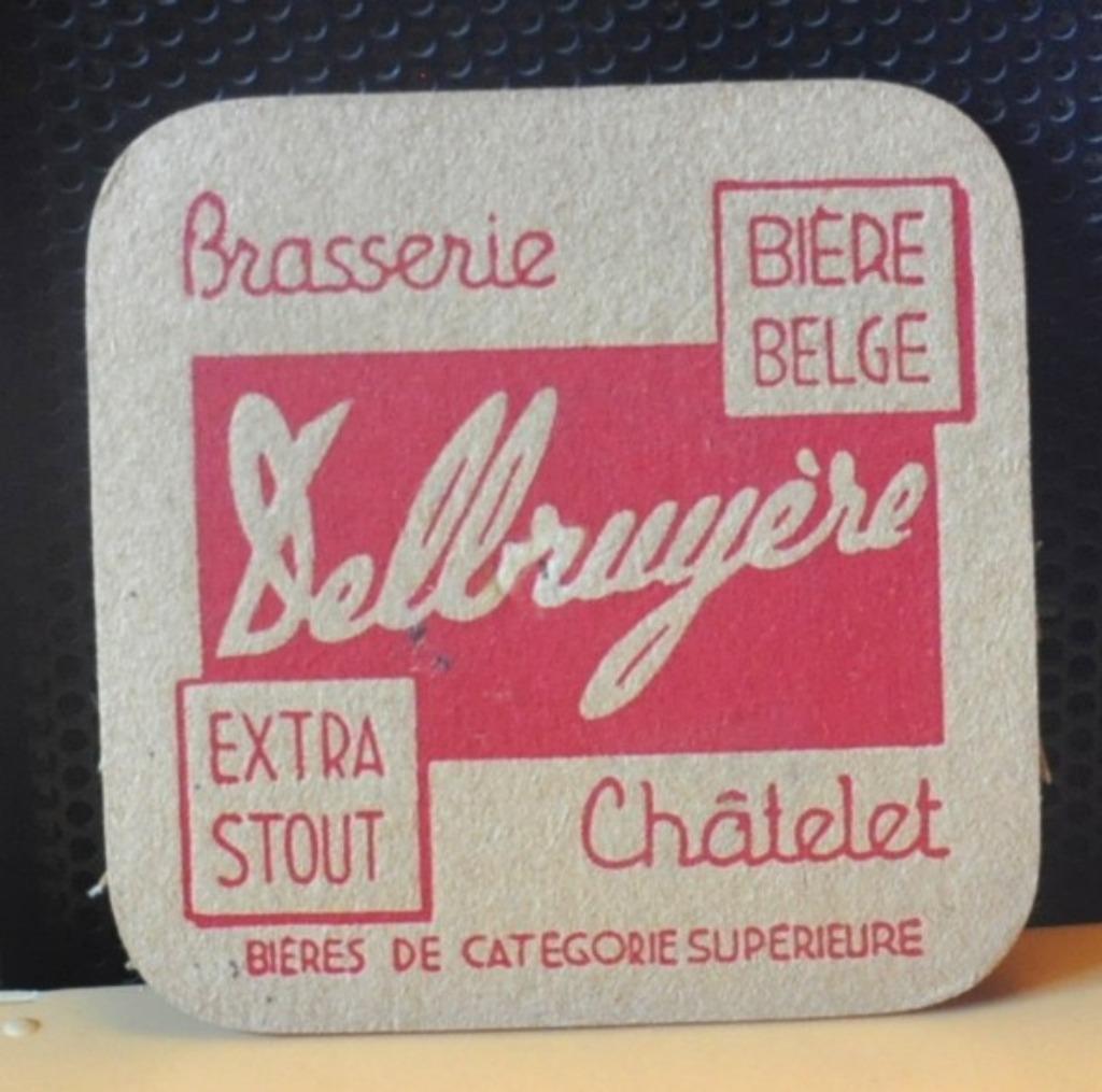 ancien sous bock delbruyere extra stout chatelet sb43, Collections, Marques de bière, Utilisé, Sous-bock, Autres marques, Enlèvement ou Envoi