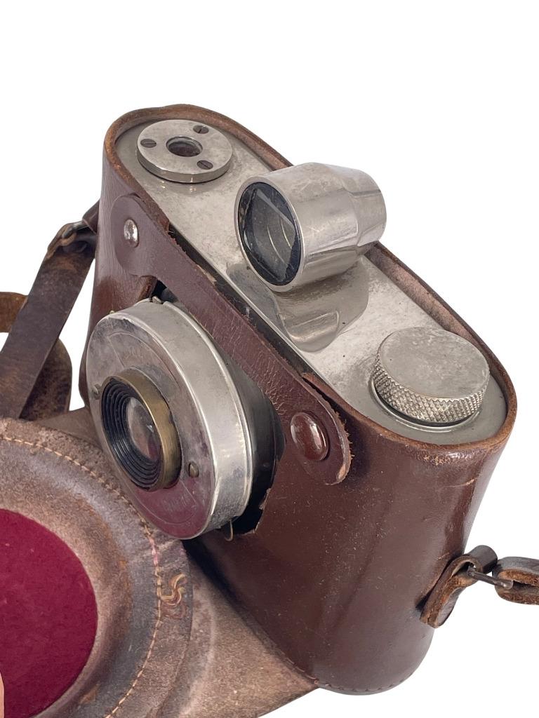 Tabbes Synchro camera met etui Nederland 1948, Ophalen of Verzenden, Fototoestel