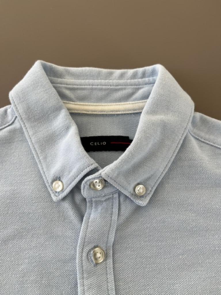 chemise à manches longues, tissu polo piqué, taille S, Vêtements | Hommes, Celio, Enlèvement ou Envoi, Tour de cou 38 (S) ou plus petit