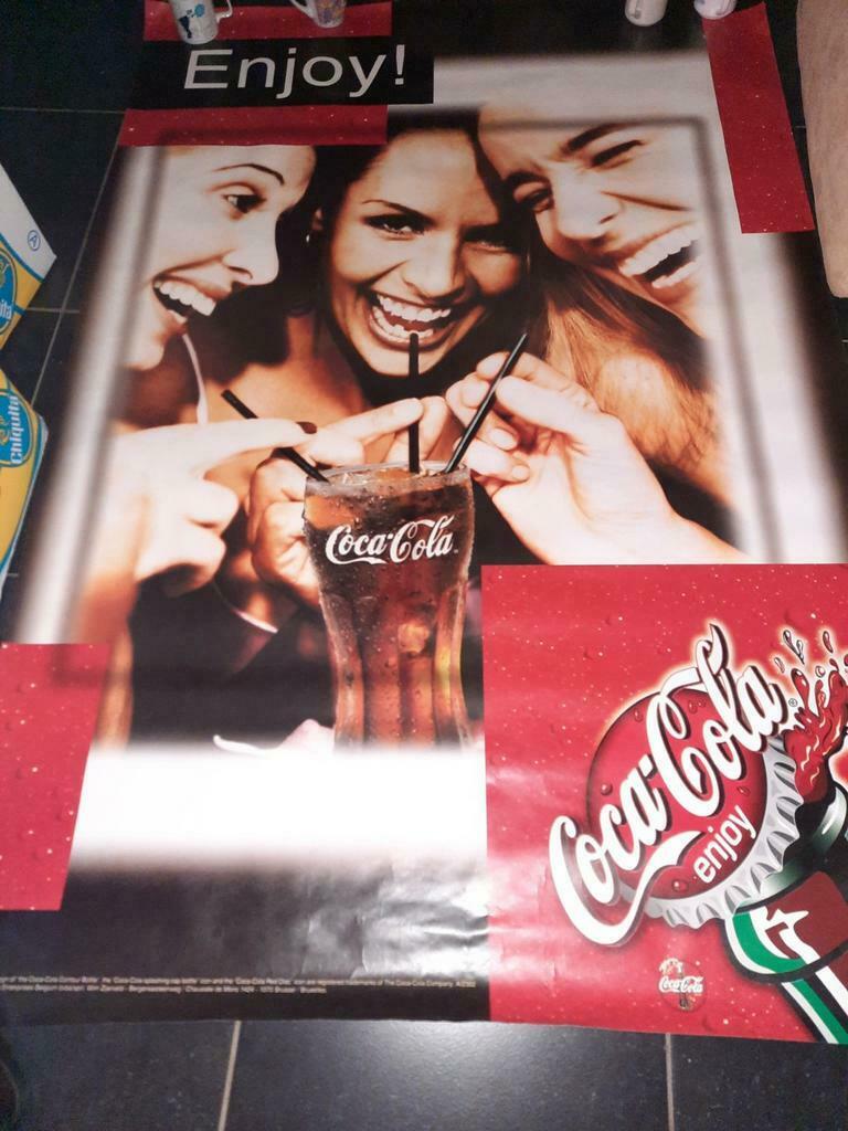 Poster Coca Cola 116 cm x 173 cm Très bon état., Collections, Enlèvement ou Envoi, Comme neuf