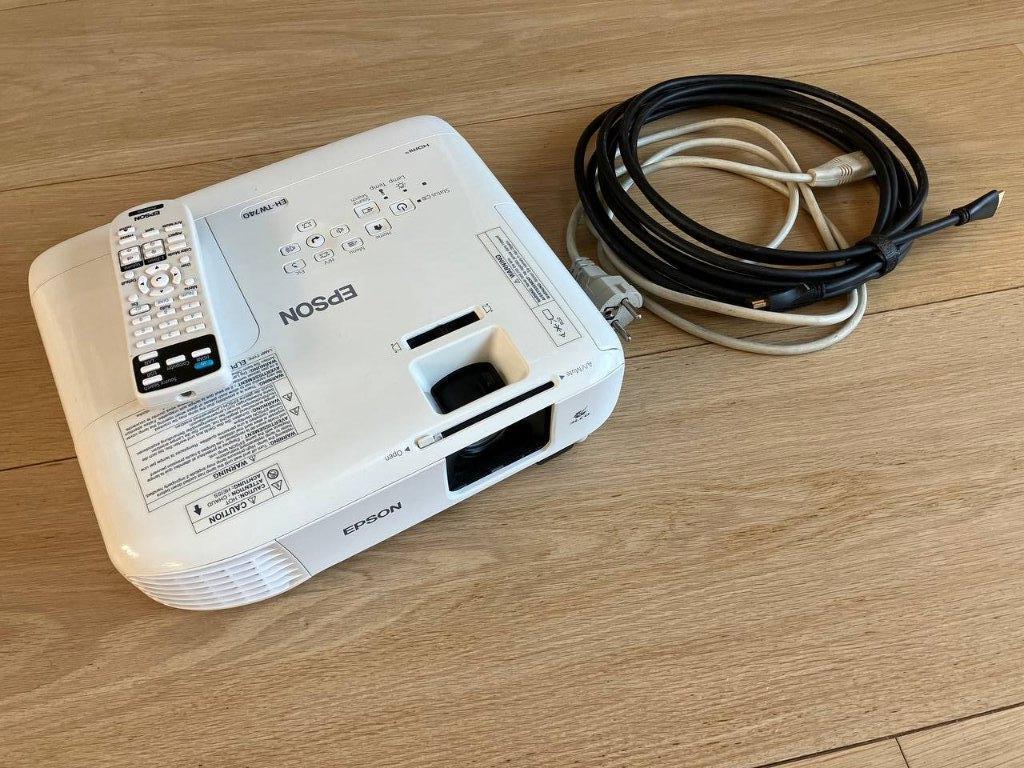 EPSON EH-TW740 + 2,9 meter projectiescherm, Ophalen, Gebruikt, Epson, LCD