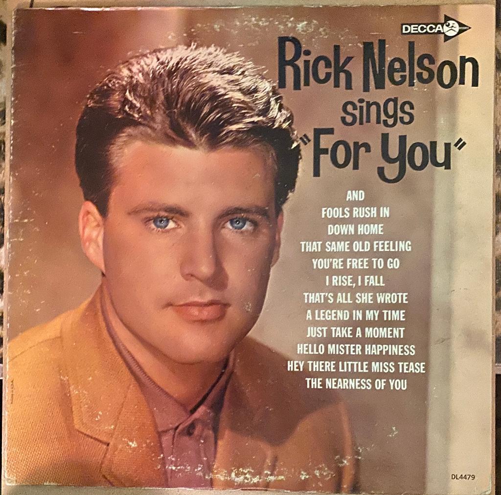 Rick Nelson - Rick Nelson Sing " for You ", Enlèvement ou Envoi, Utilisé, 12 pouces