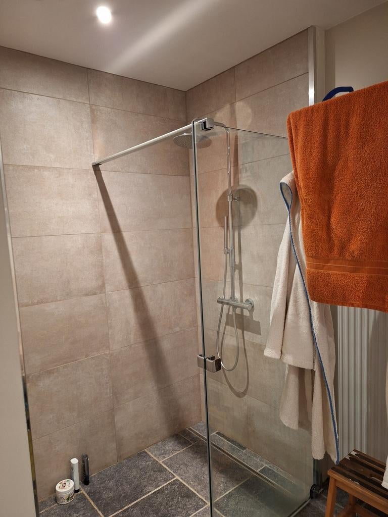 Inloop douche, Ophalen, Douche