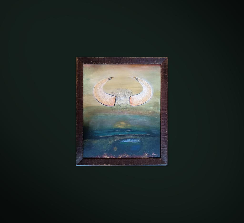« Voyage chamanique », peinture acrylique, Enlèvement