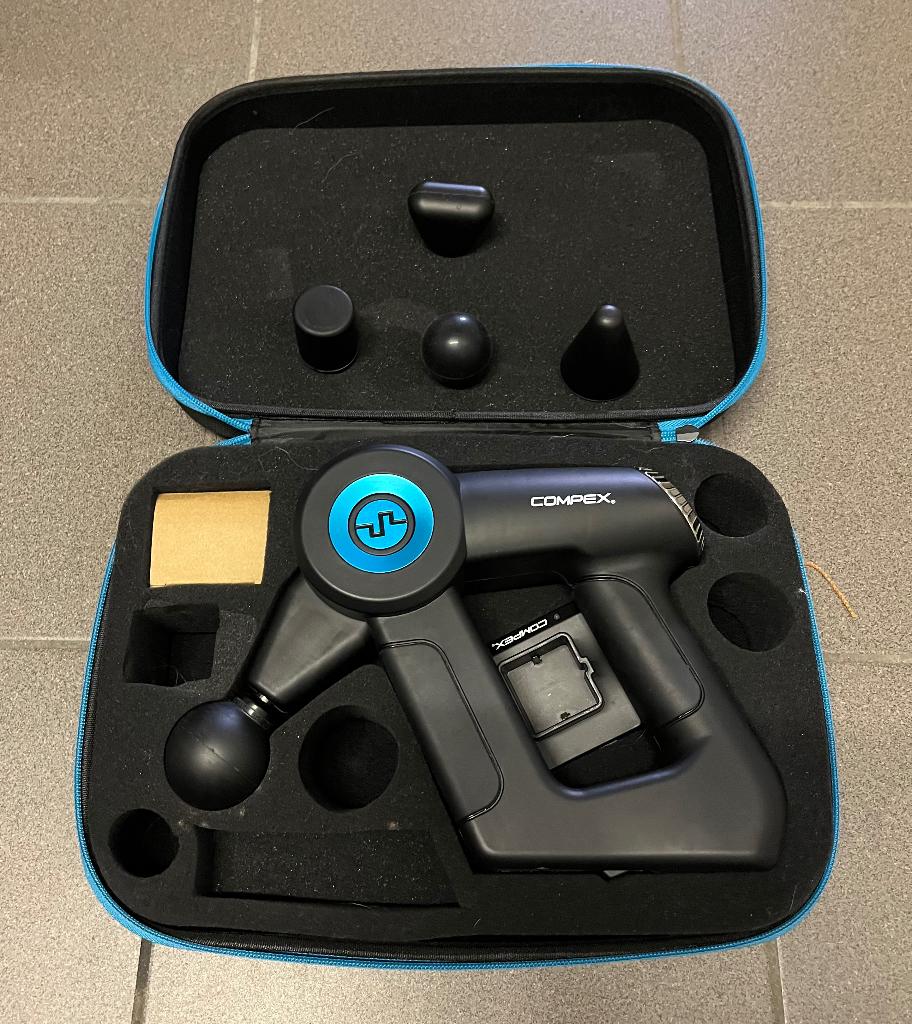 Pistolet de massage Compex Fixx 2.0 (comme neuf), Sports & Fitness, Produits de massage, Comme neuf, Appareil, Enlèvement ou Envoi