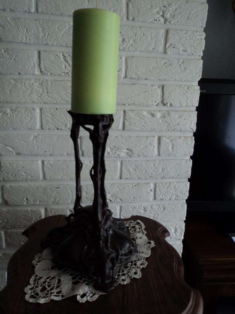 art nouveau kandelaar, Ophalen of Verzenden, Overige materialen