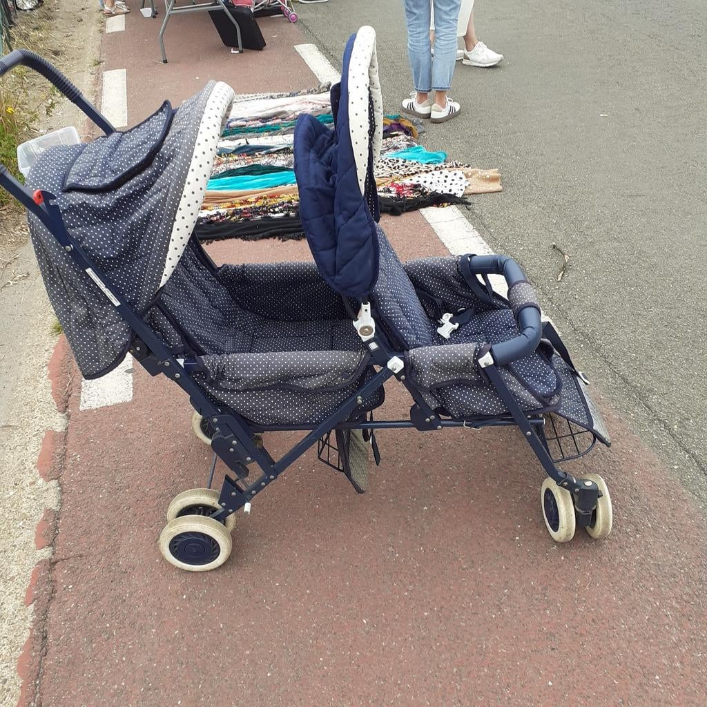 opplooibare dubbele buggy, Ophalen, Gebruikt