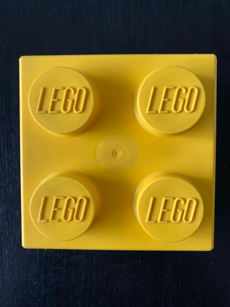 LEGO gele opbergbox opbergdoos brooddoos lunchbox, Ophalen of Verzenden, Gebruikt, Lego