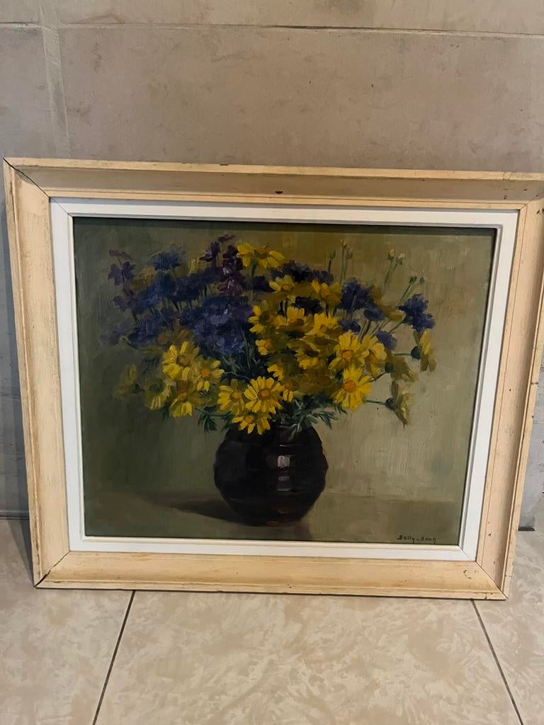 Tableau Peinture signée Bally-Brun, Enlèvement