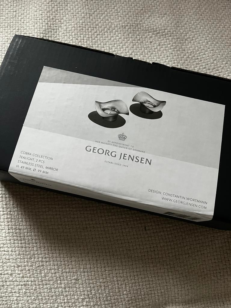 Tealight 2pcs (cobra collection) - Georg Jensen, Enlèvement, Neuf, Chandelier