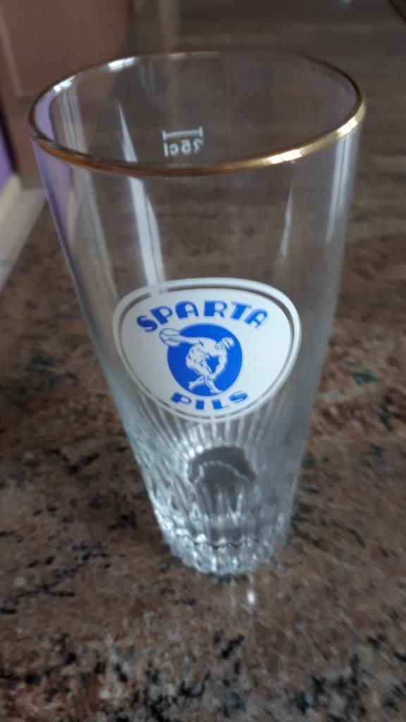 Sparta pilsglazen, Verzamelen, Ophalen, Zo goed als nieuw, Bierglas