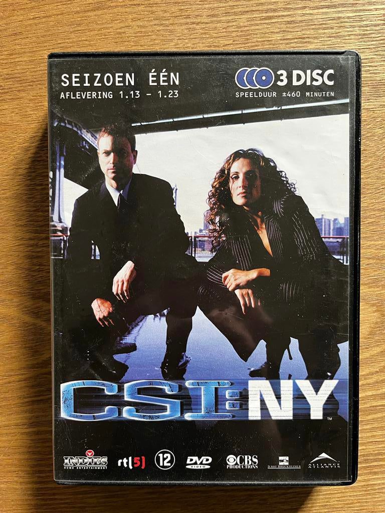 DVD CSI:NY (seizoen1)(3dvd), Cd's en Dvd's, Vanaf 12 jaar, Ophalen of Verzenden, Zo goed als nieuw, Actie en Avontuur