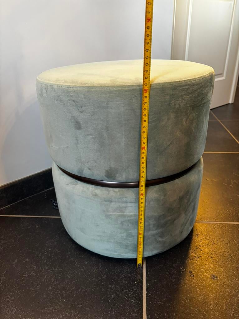 Poef velours, Huis en Inrichting, Ophalen, Nieuw