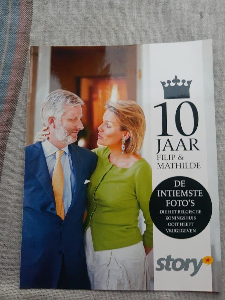 Tijdschrift '10 jaar Filip en Mathilde', Story, Ophalen of Verzenden, Zo goed als nieuw