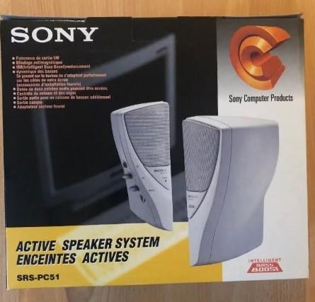 Sony Active stereo speakers set SRS-PC51 (NIEUW), Ophalen, Nieuw, Audiokanaal 2, Sony