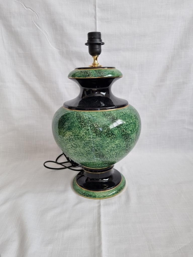 Lampe de table verte vintage, Antiquités & Art, Antiquités | Éclairage, Enlèvement