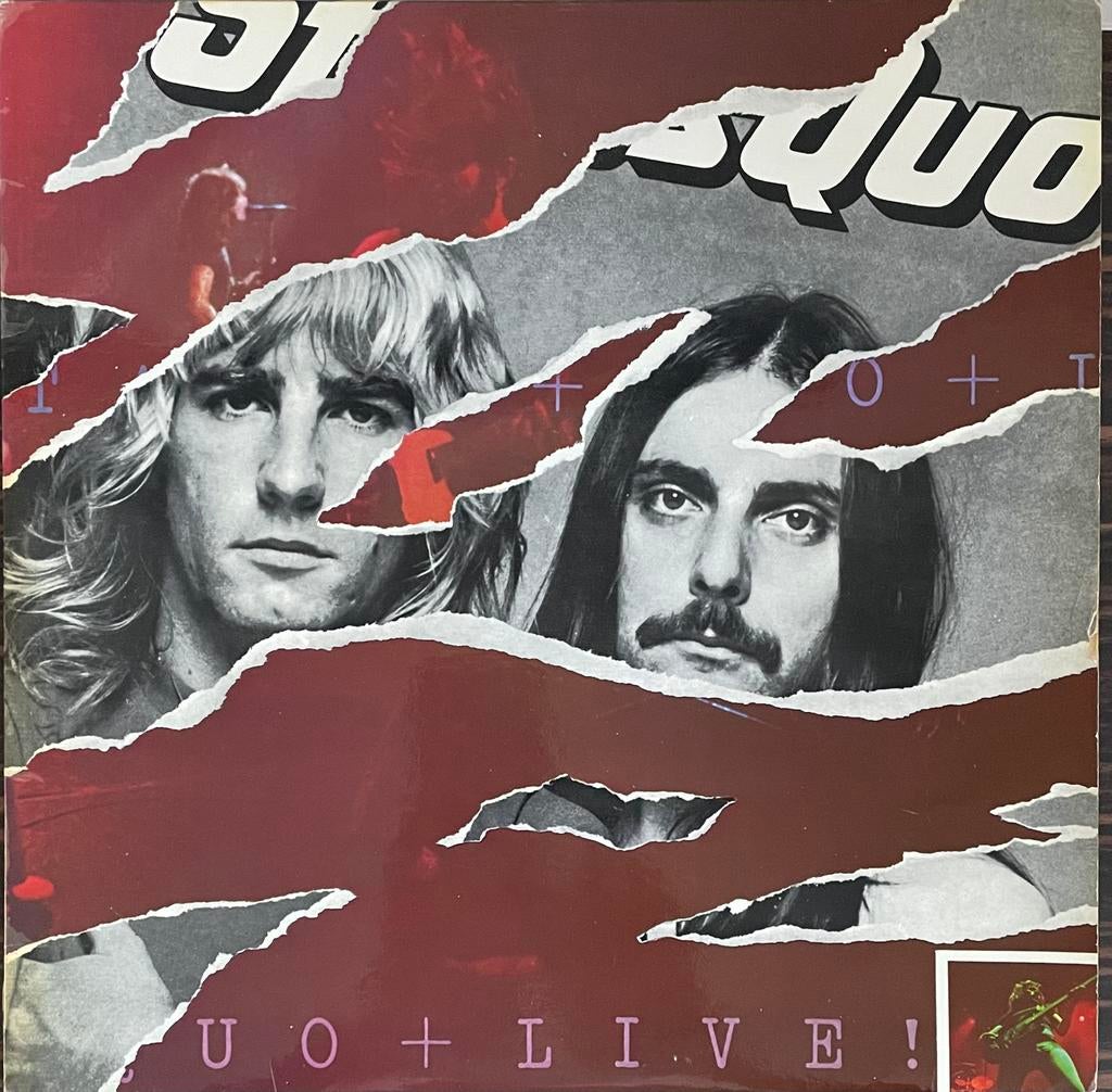 LP Status Quo - Quo Live + On The Level, Cd's en Dvd's, Ophalen of Verzenden, Gebruikt