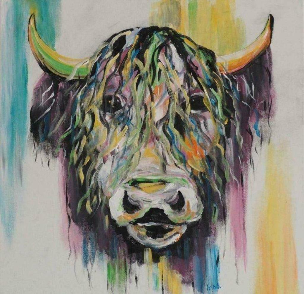 Henk van der Goot, 'Rock Bull', Antiquités & Art, Art | Peinture | Moderne, Enlèvement ou Envoi