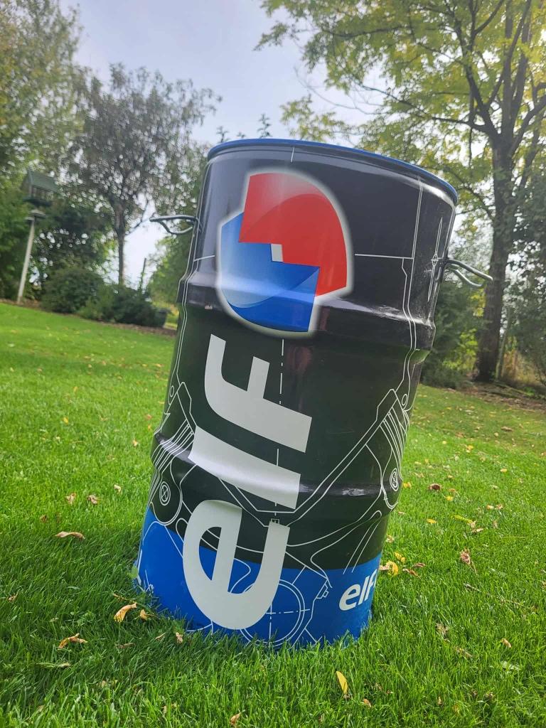 Fût Elf, Verzamelen, Merken en Reclamevoorwerpen, Ophalen, Zo goed als nieuw, Reclamebord