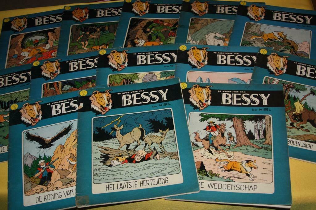 lotje van 13 x Bessy Herdrukken in zeer slechte staat, Livres, BD, Utilisé, Enlèvement ou Envoi