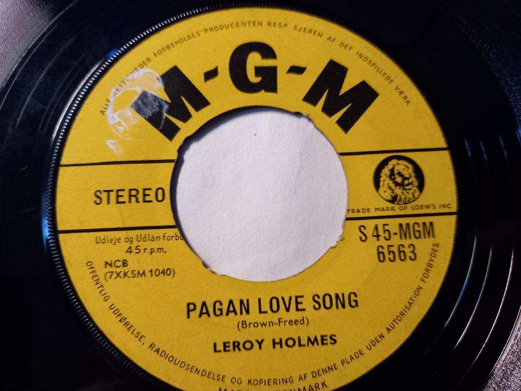 Leroy Holmes ‎– Pagan Love Song / Sweet Leilani '7, Cd's en Dvd's, Vinyl Singles, Gebruikt, 7 inch, Single, Ophalen of Verzenden