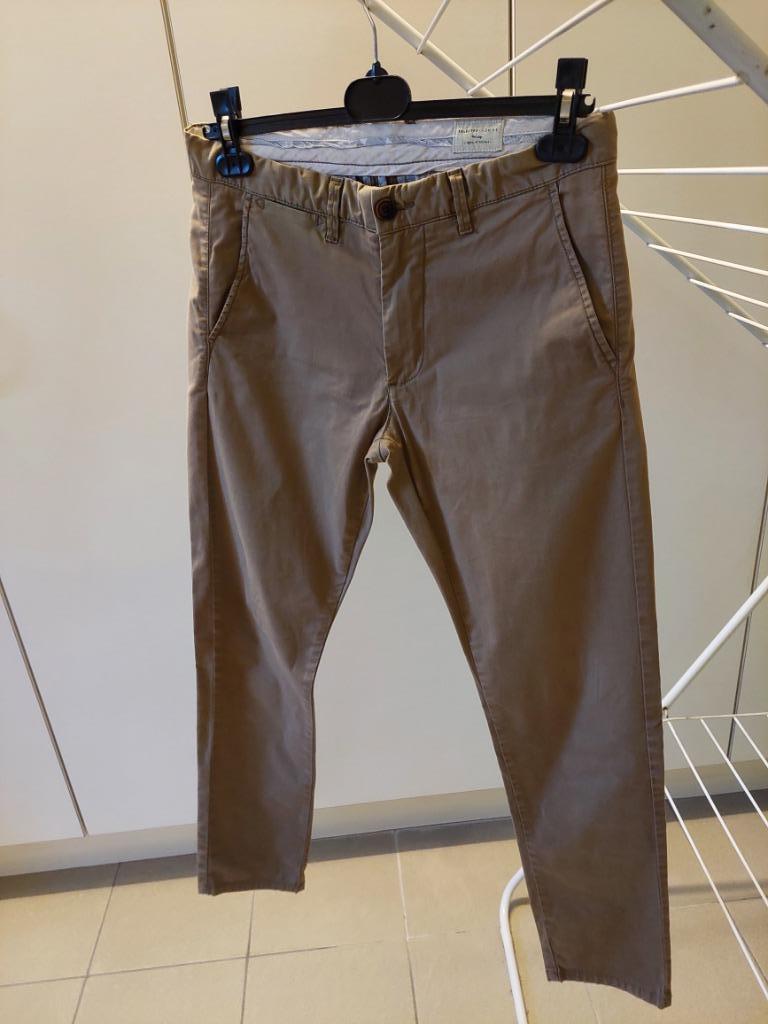 Lange broek - bruin - Selected Homme, Enlèvement ou Envoi, Porté, Brun, Selected Homme