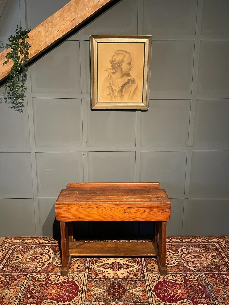 Ancien bureau d'écolier vintage, Antiquités & Art, Curiosités & Brocante, Enlèvement