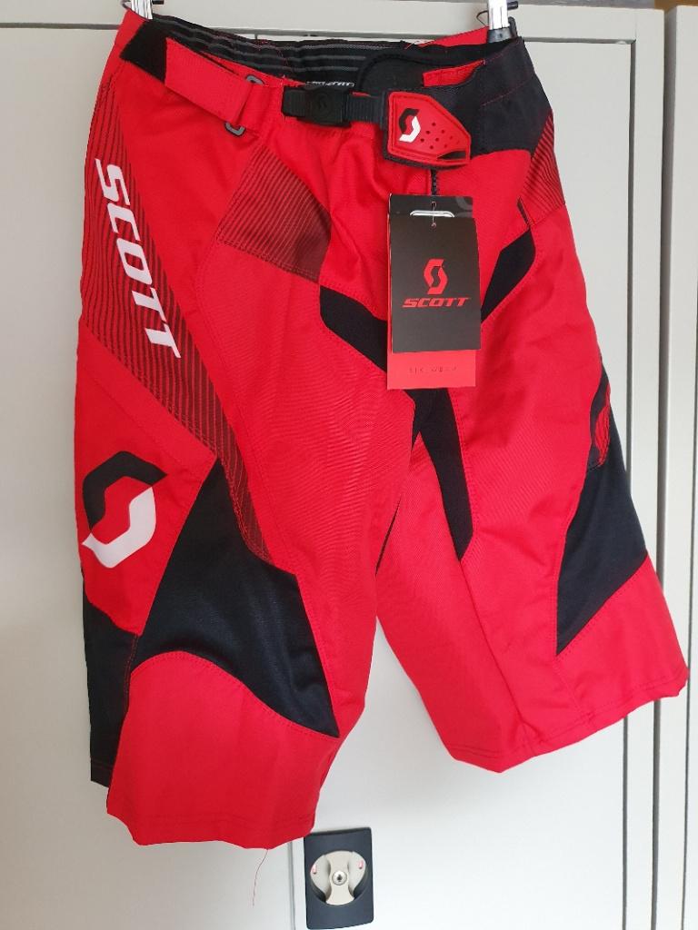 Short VTT descente DH freeride enduro scott NEUF taille L, Enlèvement ou Envoi, Autres, Neuf, Rouge