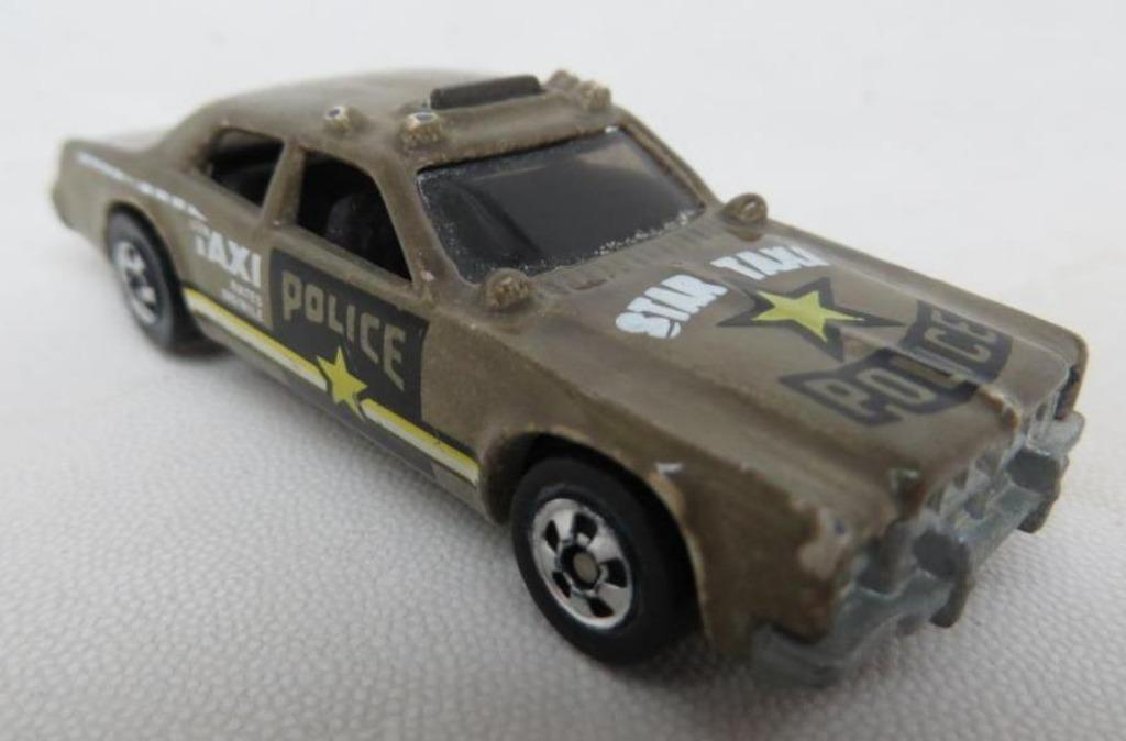 vintage hot wheels star taxi police Mattel 1977 malaysia, Verzenden, Gebruikt
