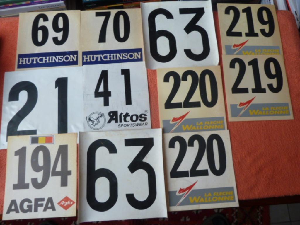 11 oude rugnummers, vintage, wielrenners, in goede staat., Verzamelen, Ophalen of Verzenden, Zo goed als nieuw, Overige typen