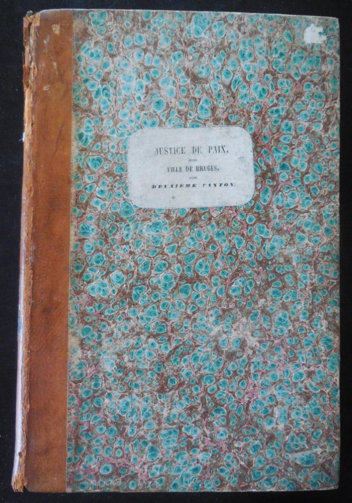 Brugge - Justice de Paix - 1854, Antiek en Kunst, Ophalen of Verzenden